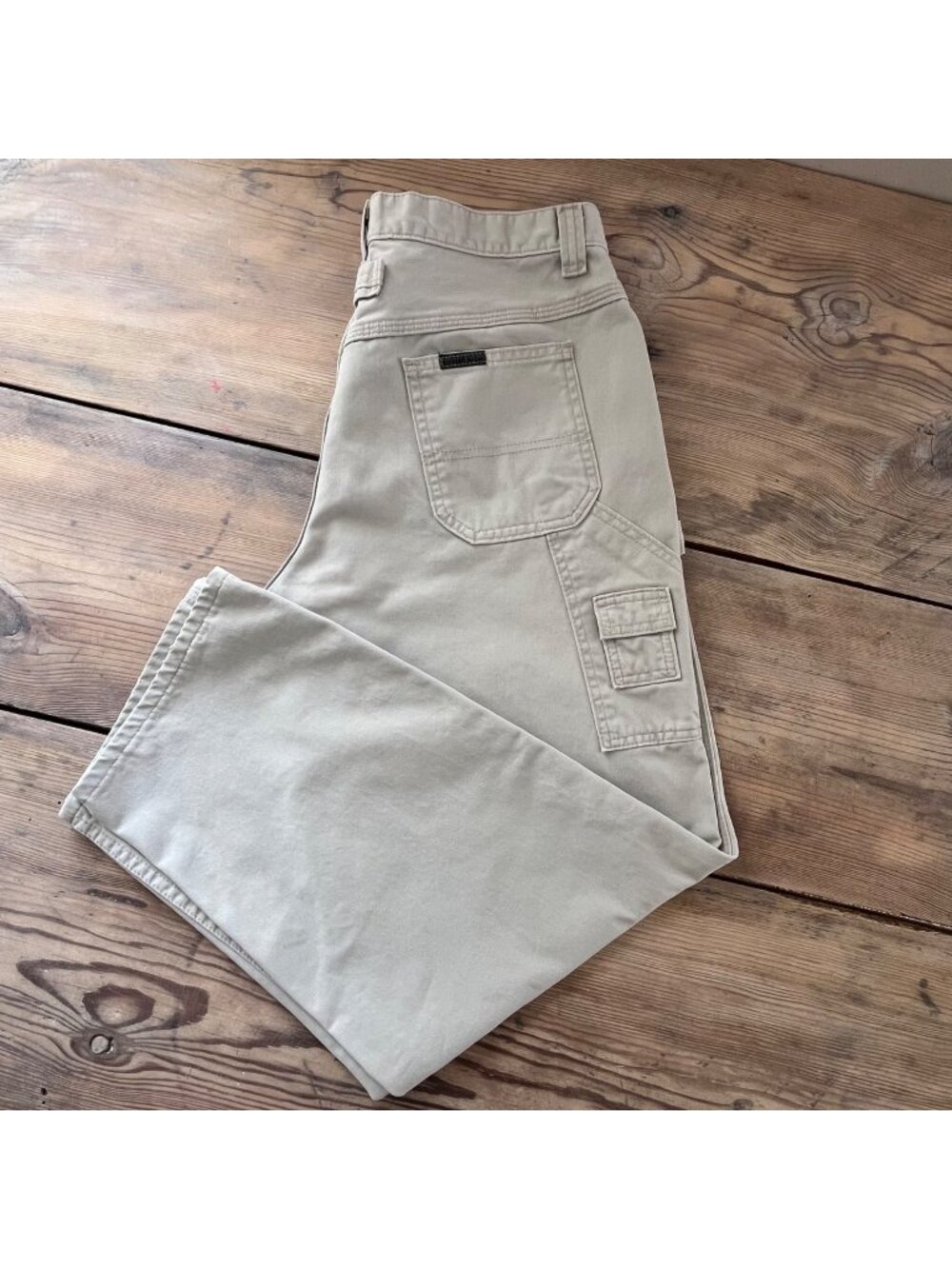 Riveted By Lee Carpenter Pants Womens 12 Khaki Relaxed Fit 90s